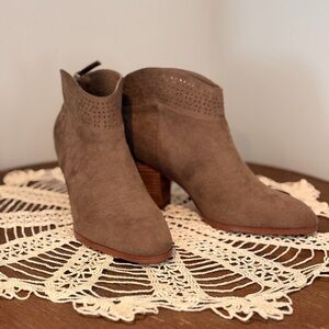 Elegant Taupe Ankle Booties
